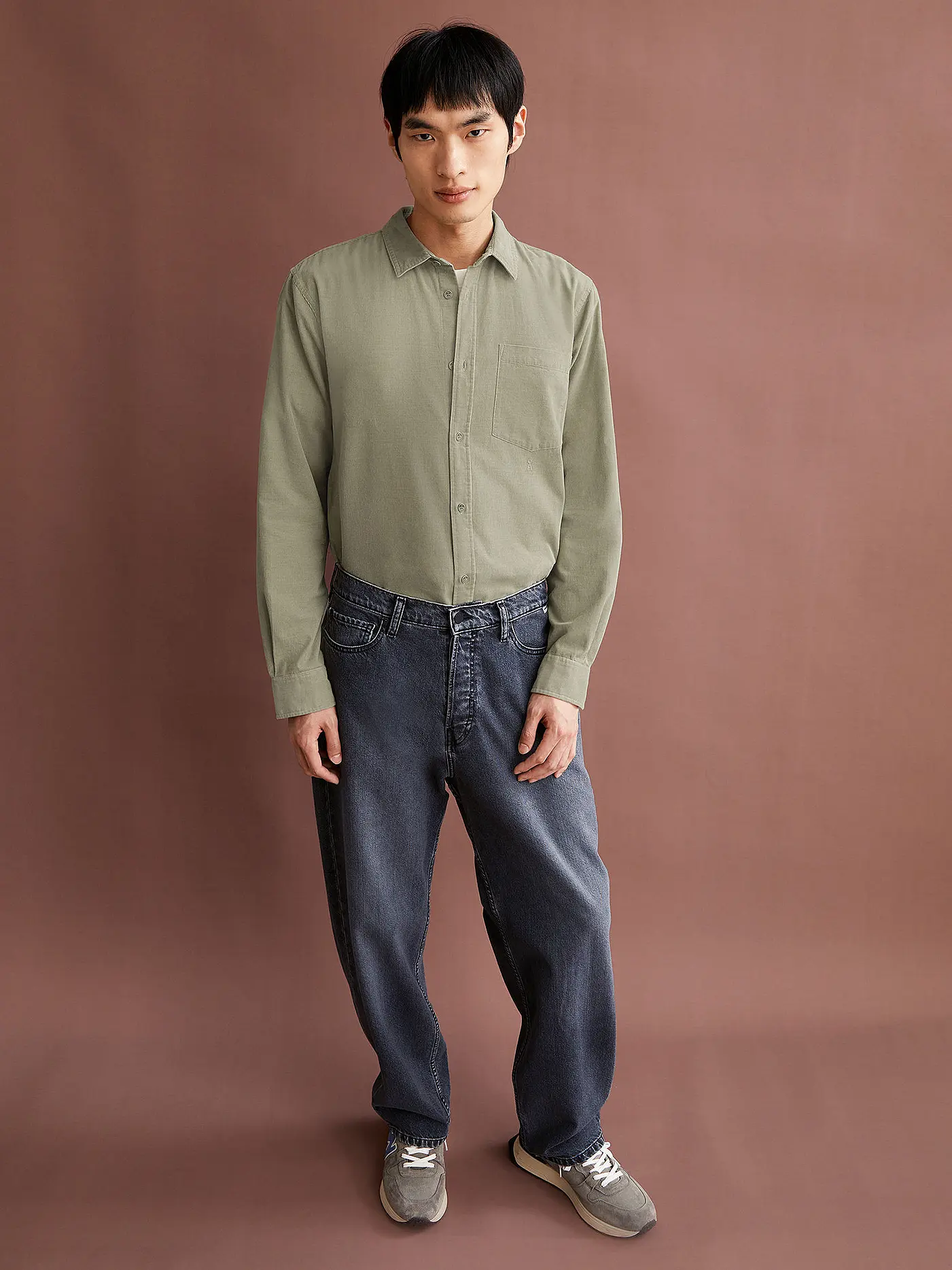 ARMEDANGELS | Hemd Regular Fit SAAMY | hellbraun